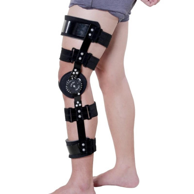 Nẹp Gối Chức Năng Orbe H2 Hạn Chế Di Lệch Khớp Gối Bằng Bản Lề Khóa Quay Số Điều Chỉnh, Vải Cotton & Nẹp Hợp Kim Nhôm