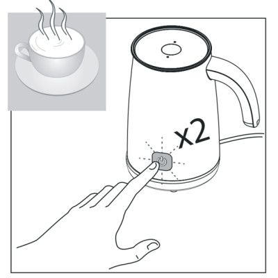 Máy đánh sữa Delonghi EMF2.W - Hàng chính hãng