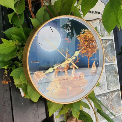 Kim Đồng Hồ Treo Tường Dạ Quang K8096-V – Phát Sáng Ban Đêm, Nhôm Dập Cứng Cáp, Dài 11.7cm