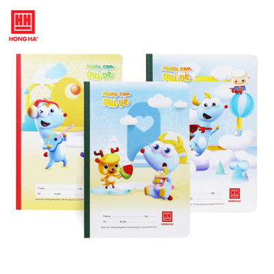 Lốc 10 quyển Vở 4 Ô ly 80 trang Hồng Hà School Hươu con vui vẻ - 0515