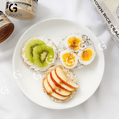 Bánh gạo lứt GUfoods (510g) - Không chiên dầu, Không đường, Từ gạo và ngũ cốc nguyên hạt, Lành mạnh, Phù hợp Eat clean, Ăn vặt healthy, Thực dưỡng, Tập gym, Thuần chay, Đa dạng hương vị