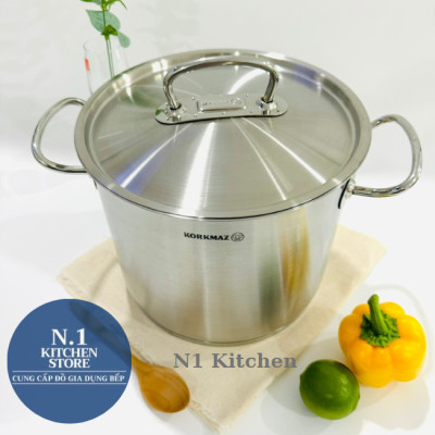 Nồi inox cao cấp Korkmaz Proline 9 lít thân cao - A1166 - Hàng Chính Hãng