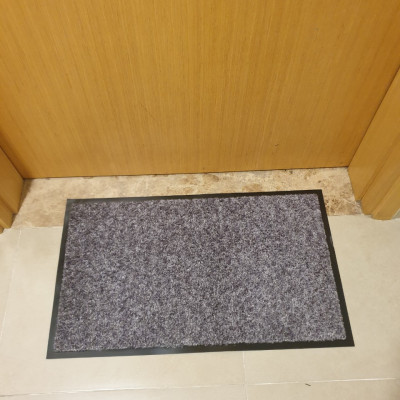 Thảm Welcome cao cấp kích thước 60x90CM CONDOR Đế cao su chống trượt DOORMAT Xám lông chuột