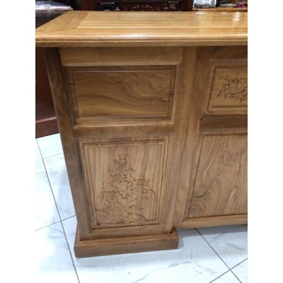 Bàn Làm Việc Gỗ Gõ Đỏ 1M2 ( Tặng Ghế )