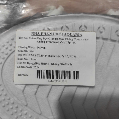 Ủng Bọc Giày Đi Mưa Chống Nước Có Đế Chống Trơn Trượt Cao Cấp