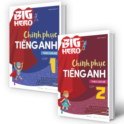 Sách - Big Hero Chinh Phục Tiếng Anh Theo Chủ Đề Lớp 1, 2 - Combo 2 Cuốn - Megabook
