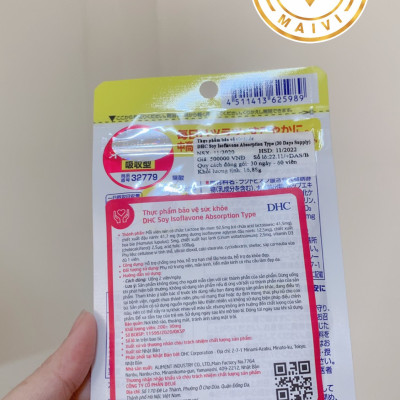Viên uống mầm đậu nành DHC Nhật Bản chống lão hóa da và cân bằng nội tiết tố nữ 30 ngày