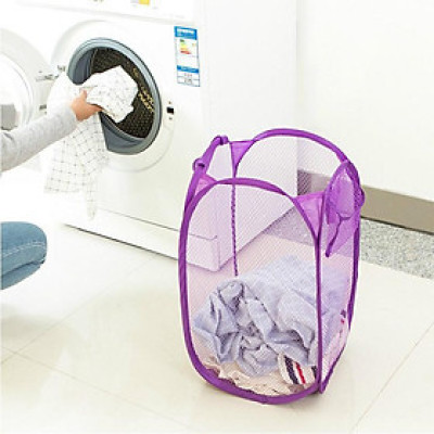 Giỏ lưới đựng quần áo, đồ chơi đa năng có thể gấp gọn 