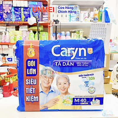 Tã Dán Siêu Thấm Caryn Gói Siêu Tiết Kiệm M40 (40 Miếng)