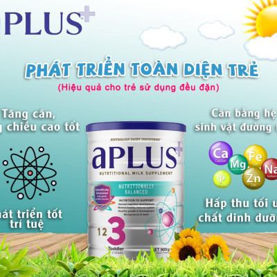 Sữa Aplus số 1, số 2, số 3 (900g)  Dành Cho Bé Sơ Sinh Cho Đến 3 Tuổi 