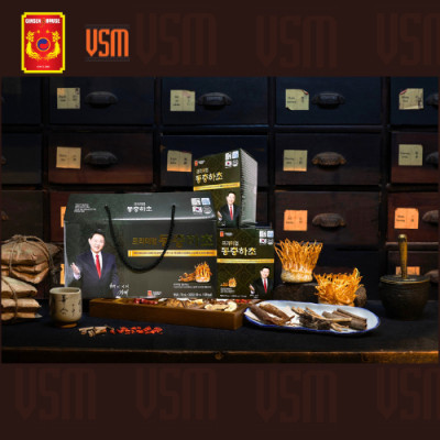 VSM - Ginseng House - Chiết Xuất Đông Trùng Hạ Thảo & Hồng Sâm Hàn Quốc 6 Năm Tuổi -Hộp 30 gói 