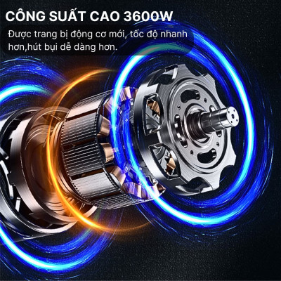 Máy hút bụi đa năng 8in1 SOKANY SK13048 loại CÓ DÂY, công suất cực mạnh 36000W, vừa hút vừa thổi bụi, làm sạch mọi ngóc ngách trong nhà - HÀNG CHÍNH HÃNG
