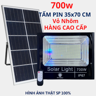 Đèn Năng Lượng Mặt Trời, Đèn Pha Năng Lượng Mặt Trời 500w IP67,Vỏ Nhôm Đúc, Sáng Liên Tục, BH 2 Năm Hàng cao cấp chính hãng