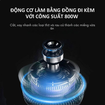 Máy xay thịt đa năng SOKANY SK-7027 dung tích 3L, công suất cao 800W xay nhuyễn mọi thực phẩm, dễ dàng vệ sinh - HÀNG CHÍNH HÃNG