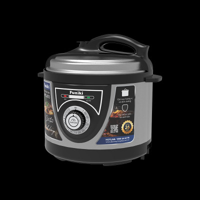 Nồi áp suất điện 5 L Funiki HPC6855 - Công suất 900W - Bảo hành 26 tháng - Hàng chính hãng