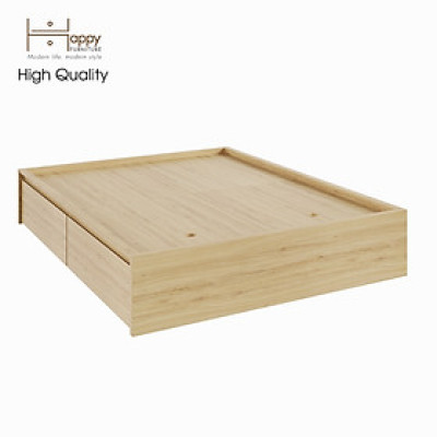 [Happy Home Furniture] DOOBIE, Giường ngủ  < không đầu giường > ( chống ẩm cao cấp ) - 2 hộc tủ kéo, GNG_005,GNG_006, GNG_007, GNG_008