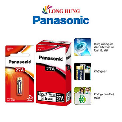 Hộp Pin kiềm Panasonic Alkaline 27A 12V LRV27A/1BPA (5 viên) - Hàng chính hãng