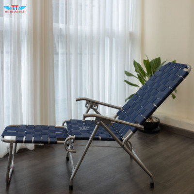 Ghế Bố Có Gác Chân Thép Tín Thành Phát Chắc chắn, bền bỉ, gấp gọn tiện lợi, thoáng khí, dễ sử dụng
