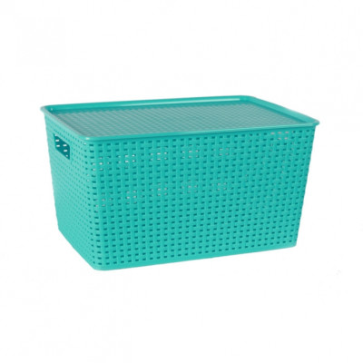 Combo 3 giỏ Hàn Quốc có nắp đậy Song Long cỡ nhỏ (29 x 20 x 13)- màu ngẫu nghiên