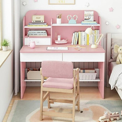 BÀN HỌC MÀU HỒNG