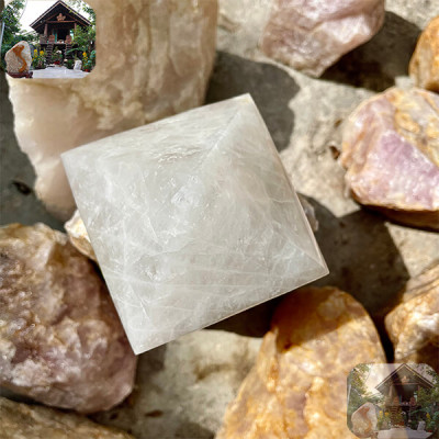 Kim tự tháp phong thủy NHA SAN T642 Vật phẩm mang lại may mắn, sức khỏe và tài lộc - 0.98 kg (7 x 10.2 cm)