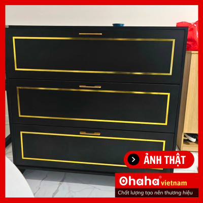 [Kèm Ảnh Thực Tế - Miễn phí vận chuyển & Lắp đặt] Tủ giày thông minh siêu mỏng cao cấp Ohaha - TGCC027