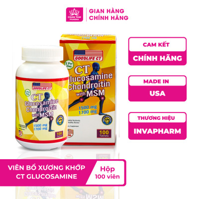 [Chính Hãng Mỹ] Viên Bổ Sung cho Khớp và Sụn CT GLUCOSAMINE CHONDROITIN WITH MSM - Hộp 100 viên