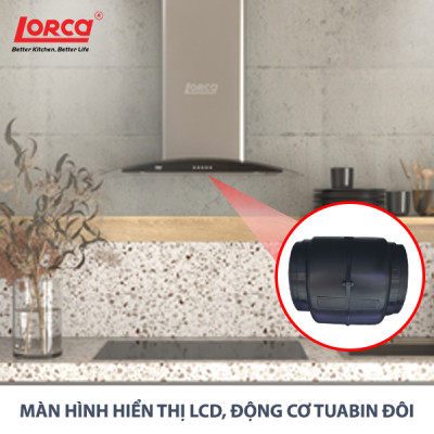 Máy Hút Mùi LORCA TA 2001PH - Hàng Chính Hãng Cao Cấp Bền Bỉ Tiết Kiệm Điện Chống Ồn Tốt