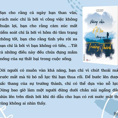 Không Chịu Nỗ Lực Đừng Mơ Trưởng Thành - Bản Quyền