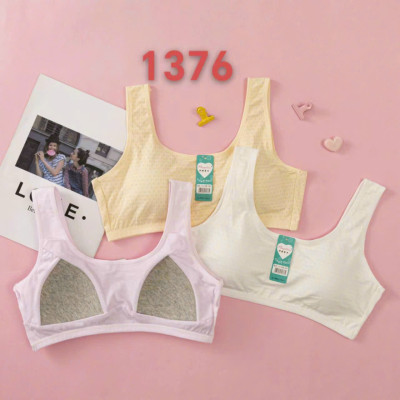 Áo Lót Nữ Học Sinh Ba Lỗ Cotton Thông Hơi Mút Liền 1376 – Êm Ái, Thoáng Mát