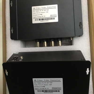 Bộ chuyển đổi video sang quang 8 kênh GNETCOM HL-8V-20T/R-720P (2 thiết bị,2 adapter) - Hàng Chính Hãng