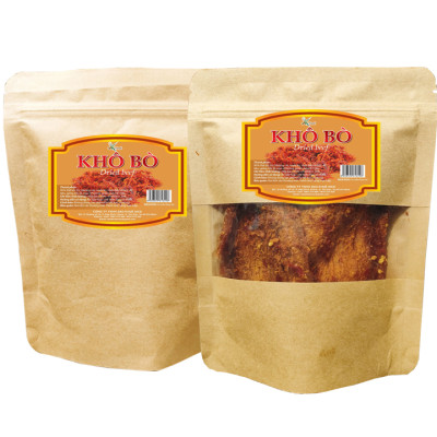 1Kg Khô Bò Miếng Loại Cay Mềm Cao Cấp Thương Hiệu SK FOOD