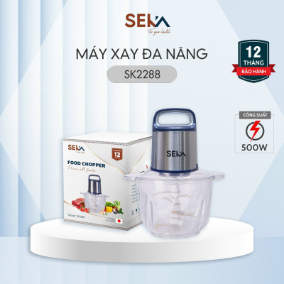 Máy xay thịt đa năng SEKA SK2288 cối thuỷ tinh, công suất 500W, bảo hành 12 tháng hàng nhập khẩu