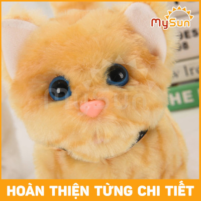 Đồ chơi cho bé MySun - Robot thú cưng con mèo, thỏ biết đi biết nhảy, biết kêu, vẫy đuôi (tặng PIN AA)