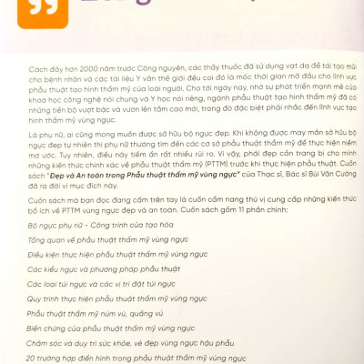 Đẹp Và An Toàn Trong Phẫu Thuật Thẩm Mỹ Vùng Ngực