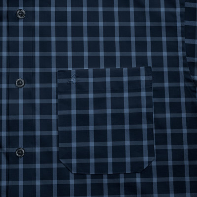 Áo Sơ Mi Nam Trung Niên Công Sở Anton Somianton Dài Tay Vải Sợi Tre Kẻ Caro - AC10