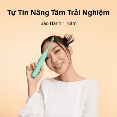 Bộ Bàn Chải Điện Zenyum Sonic MỚI 2.0 + 3 Đầu Thay Thế Công nghệ Singapore - Màu Xám