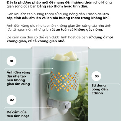 Đèn khuếch tán hương thơm Yankee Candle - Indigo Porcelain