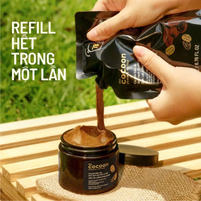 Túi Refill - Tẩy da chết cơ thể cà phê Đắk Lắk Cocoon 200ml VEGAN