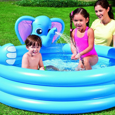 Bể Phao 3 Tầng Hình Voi Có Vòi Phun Nước Bestway 53048