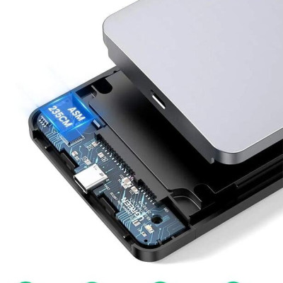 Ugreen UG70498CM300TK hộp đựng ổ cứng ssd 2.5-inch sata kèm cáp usb a ra usb type c - HÀNG CHÍNH HÃNG