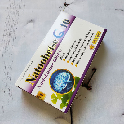 Hoạt huyết dưỡng não Natoobetse Q10 giúp tăng cường tuần hoàn não, giảm tình trạng thiếu máu tuần hoàn não - Hộp 30 viên