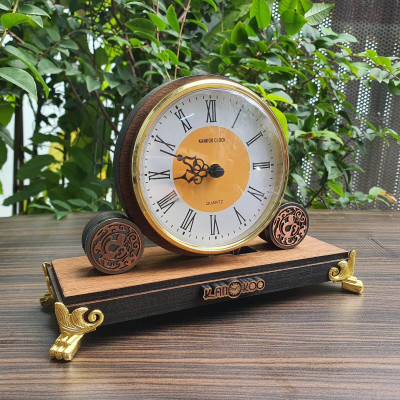 Đồng hồ để bàn gỗ Kankoo phong cách cổ điển, hoài cổ có phát nhạc chuông điểm giờ BẢO HÀNH 24 tháng