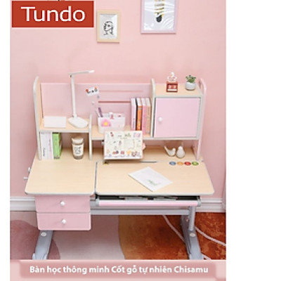 Bàn học sinh thông minh, chống gù lưng, chống cận 1m2 Tundo 