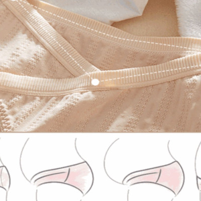 Quần lót bầu cạp chéo Azuno Chất Liệu Đũi Xước Thoáng Khí, Kháng Khuẩn Cho Mẹ