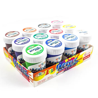 Vỉ 12 Màu Acrylic 50 ml - Stakids SK_AC050