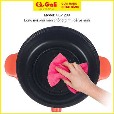 Nồi lẩu điện Gali GL-1210, GL-1209 đa năng, chiên, xào, nấu, hấp các loại rau củ quả, tôm thịt cá, hàng nhập khẩu chính hãng. Bảo hành 24 tháng