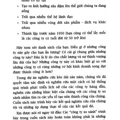 Xây Dựng Để Trường Tồn - Các Thói Quen Thành Công Của Những Tập Đoàn Vĩ Đại Và Hàng Đầu Thế Giới (Tái Bản 2022)