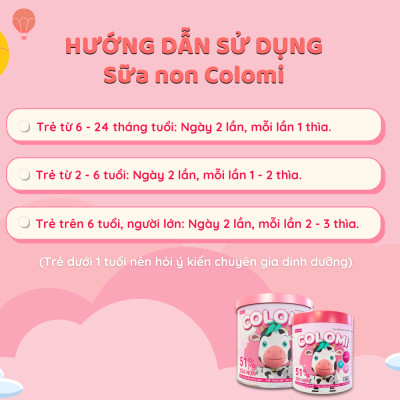 Combo 3 Sữa non COLOMI dành cho trẻ em (130g)