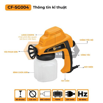 SÚNG PHUN SƠN 700W CF-SG004 - COOFIX - HÀNG CHÍNH HÃNG